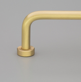 Kethy Lounge Rounded D Handle 192mm C to C Available In 4 Colours : Polished Brass Gloss ,Polished Brass Matt ,Black Paint Matt ,Satin Stainless Steel