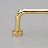 Kethy Lounge Rounded D Handle 192mm C to C Available In 4 Colours : Polished Brass Gloss ,Polished Brass Matt ,Black Paint Matt ,Satin Stainless Steel