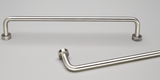 Kethy Lounge Rounded D Handle 192mm C to C Available In 4 Colours : Polished Brass Gloss ,Polished Brass Matt ,Black Paint Matt ,Satin Stainless Steel