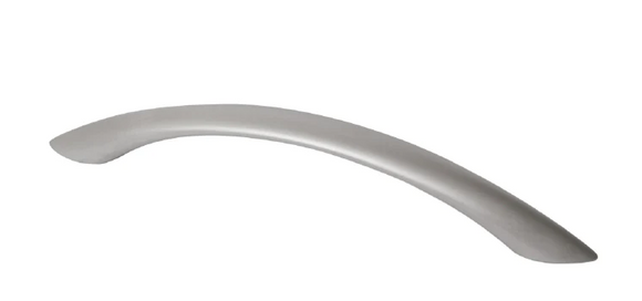 ELITE CAPRI BOW HANDLE HOLE CENTRE AVAILABLE IN 4 SIZES : 96MM ,128MM ,192MM ,320MM - BRUSHED NICKEL
