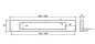 Kethy Keyline 320mm Cutout Handle Rectangular C to C Polished Chrome