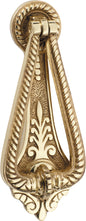 Door Knocker Edwardian Polished Brass H175xW70mm