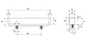 Kethy Back Handle 64mm Recessed Edge Pull C to C Matt Nickel