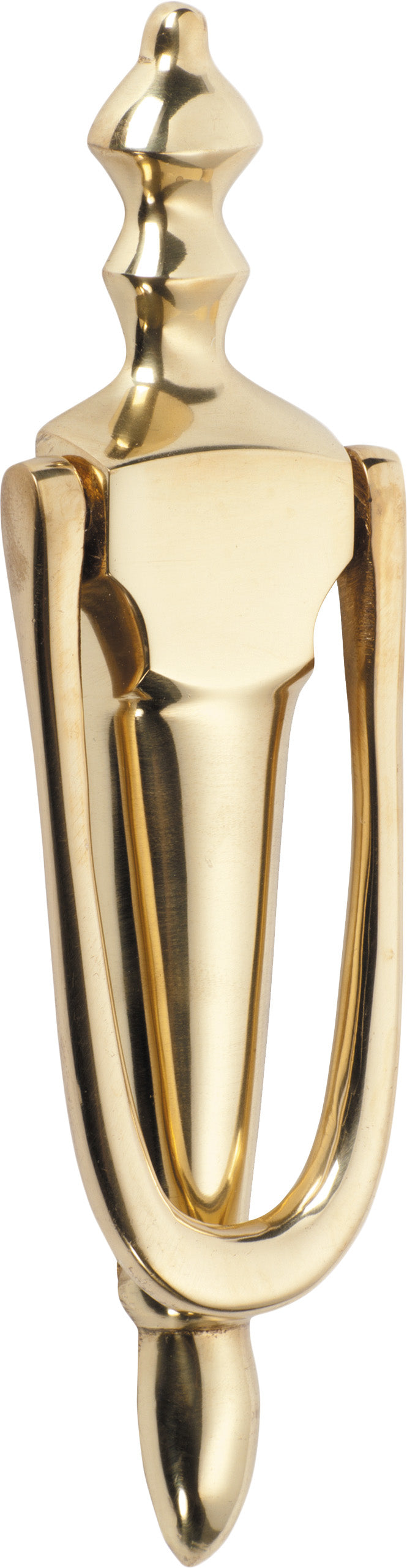 Door Knocker Victorian Polished Brass H185xW45mm