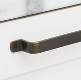 Kethy Rio Hampton Shaker Flat D Handle 256mm Curved Under C to C Available In 3 Colours : Antique Brown ,Black Paint Matt ,Rustic Grey