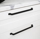 Kethy Rio Hampton Shaker Flat D Handle 256mm Curved Under C to C Available In 3 Colours : Antique Brown ,Black Paint Matt ,Rustic Grey