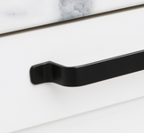 Kethy Rio Hampton Shaker Flat D Handle 256mm Curved Under C to C Available In 3 Colours : Antique Brown ,Black Paint Matt ,Rustic Grey