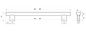 Kethy Aluminium Rail Handle 192mm C to C Brushed INOX