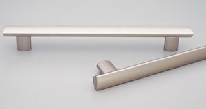 Kethy Aluminium Rail Handle 192mm C to C Brushed INOX
