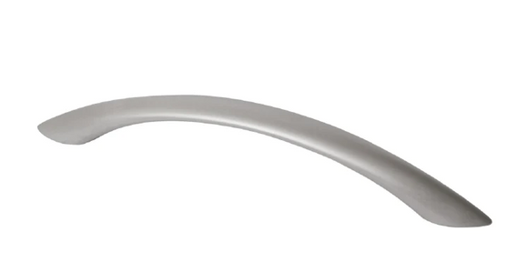 ELITE CAPRI BOW HANDLE HOLE CENTRE 128MM ( LENGTH: 156mm x HEIGHT : 22mm x WIDTH : 12mm )- MATT CHROME PLATED