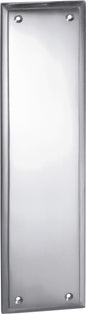 Push Plate Milton Chrome Plated H300xW75mm