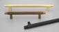 Kethy Herning Handle 192mm C to C Available In 3 Colours : Antique Bronze ,Brushed Gold ,Black Paint Matt#7