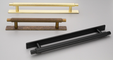 Kethy Herning Handle with back plate 128mm C to C  Available In 3 Colours : Antique Bronze ,Brushed Gold ,Black Paint Matt#7