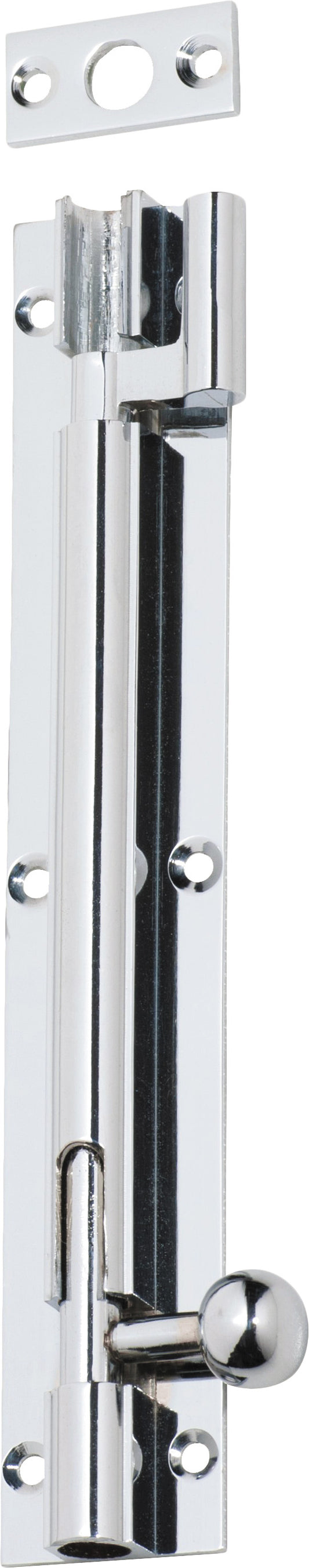 Barrel Bolt Offset Chrome Plated L150xW25mm