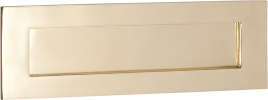 Letter Plate Polished Brass H100xW300mm