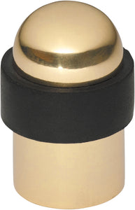 Door Stop Domed Polished Brass H50xD30mm