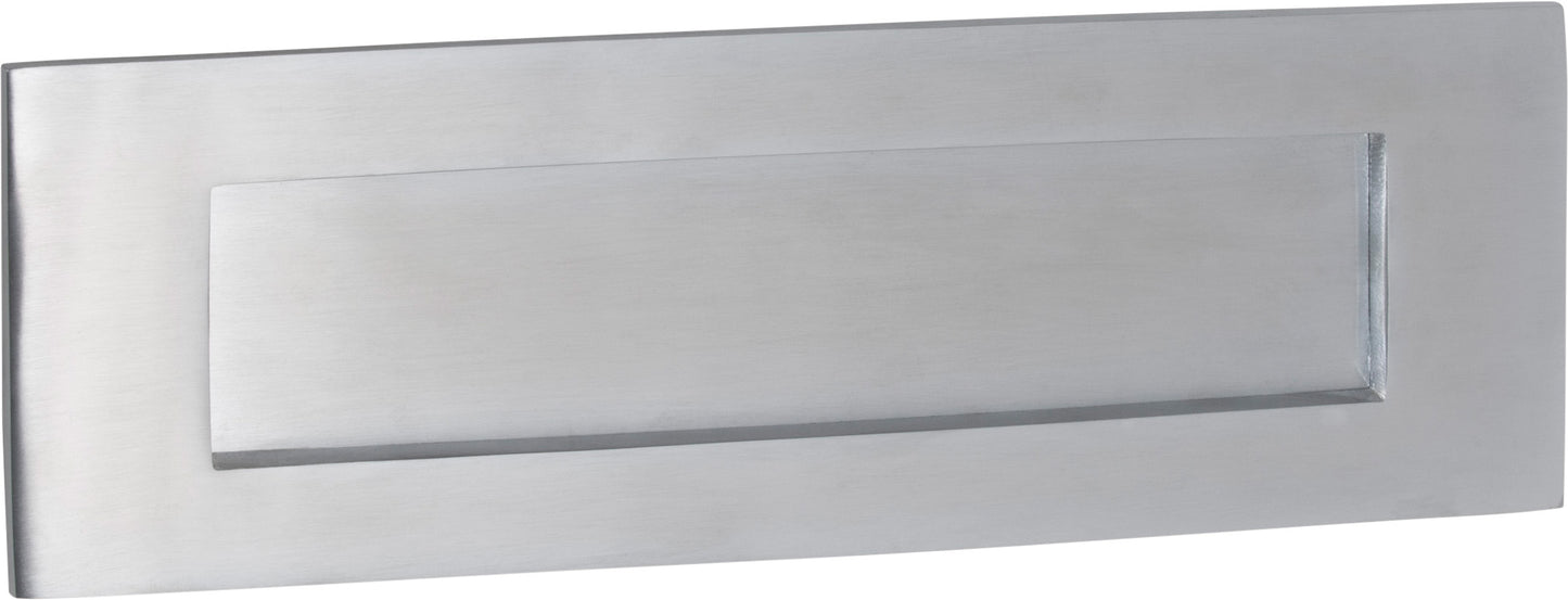 Letter Plate Satin Chrome H100xW300mm