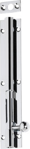 Barrel Bolt Long Throw Chrome Plated L150xW25mm Throw 30mm