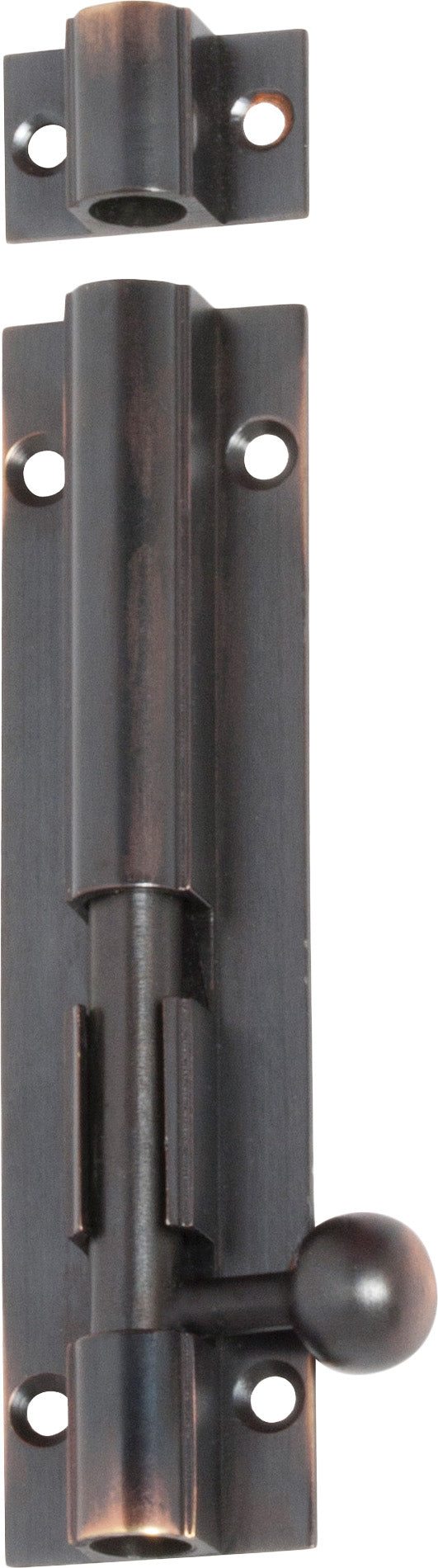 Barrel Bolt Antique Copper L100xW25mm Bolt 7.5mm