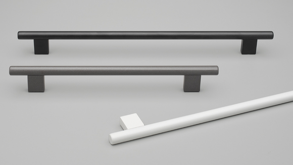 Kethy Eibar Handle 12mm Stainless Steel 352mm with C to C 288mm Graphite Powder Coat#3 ,Black Powder Coat Matt#8 & White Powder Coat#3