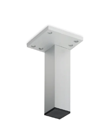 ELITE SQUARE LEG ALUMINIUM HEIGHT AVAILABLE IN 4 SIZES : 80MM ,100MM ,150MM ,200MM