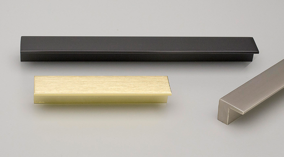 Kethy Square Hook 900mm O/A 2 x 390mm C to C Aluminium Available In 3 Colours : Brushed Brass Anodised  ,Inox ,Black Anodised Matt#3