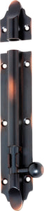 Barrel Bolt Victorian Antique Copper L150xW32mm Bolt 9mm