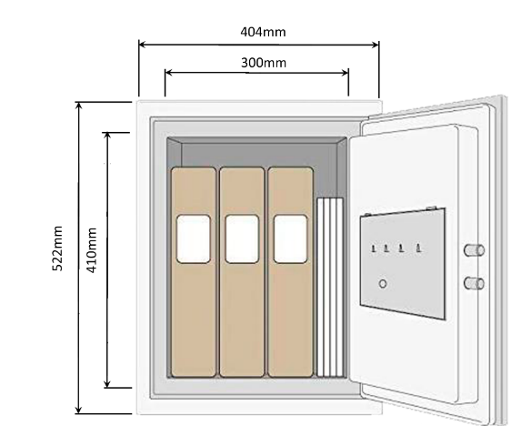 YALE FIRE SAFE DOCUMENT MEDIUM ,LARGE & EXTRA LARGE