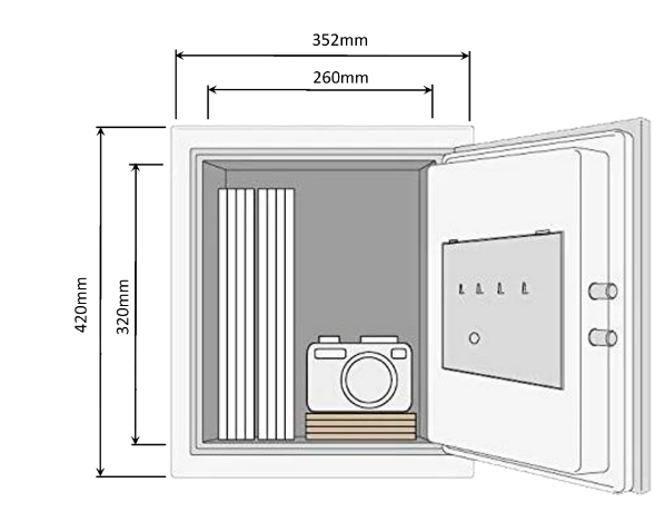 YALE FIRE SAFE DOCUMENT MEDIUM ,LARGE & EXTRA LARGE