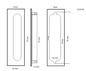 Mardeco 1132 Flush Pull Clearance  Brushed Nickel Available In 3 Sizes : 64mm ,96mm ,128mm