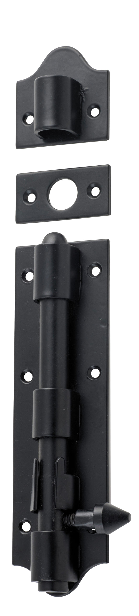 Tower Bolt Iron Matt Black L215xW48mm