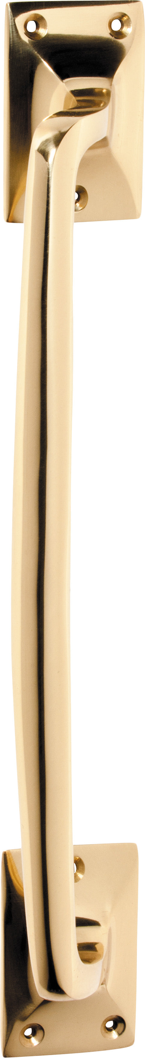 Pull Handle Classic Offset Polished Brass H305xW42xP60mm