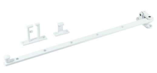 Jaeco Casement Stay 355mm Side Hung Window In 6 Colours : Brass Plate ,Chrome ,Florentine Bronze ,Satin Chrome ,Satin Nickel ,White