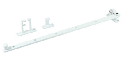 Jaeco Casement Stay 355mm Side Hung Window In 6 Colours : Brass Plate ,Chrome ,Florentine Bronze ,Satin Chrome ,Satin Nickel ,White