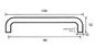 Kethy D Handle 10mm X 96mm Polished Chrome & Satin Chrome