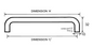 Kethy Lommel Stainless Steel D Handle Available In 5 Sizes :96mm ,128mm ,200mm ,250mm ,300mm