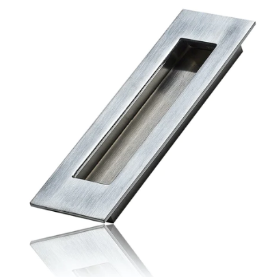 Mardeco 1141M Flush Pull Medium Height 135mm x Width 38mm Available In 5 Colours  : Black ,Brushed Nickel ,Brushed Satin Chrome  ,Satin Chrome ,White