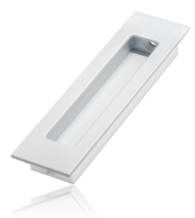 Mardeco 1141M Flush Pull Medium Height 135mm x Width 38mm Available In 5 Colours  : Black ,Brushed Nickel ,Brushed Satin Chrome  ,Satin Chrome ,White