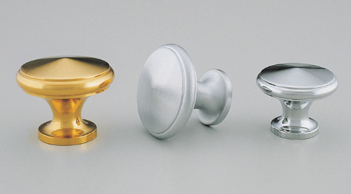 Kethy Brass Dimple Knob 25mm Polished Chrome & Satin Chrome