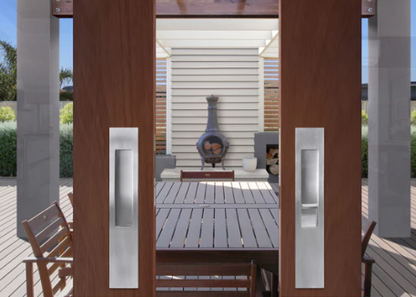 Mardeco 8102 M Series Flush Pull ( Long Plate 255mm ) No Key Hole Available In 7 Colours : Black , Bronze ,Brushed Nickel ,Brushed Satin Chrome ,Polished Chrome ,Satin Brass ,Satin Chrome