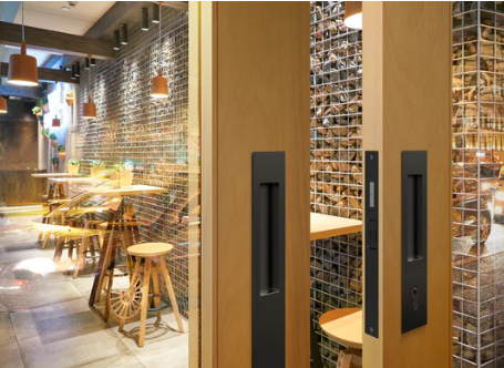 Mardeco 8102 M Series Flush Pull ( Long Plate 255mm ) No Key Hole Available In 7 Colours : Black , Bronze ,Brushed Nickel ,Brushed Satin Chrome ,Polished Chrome ,Satin Brass ,Satin Chrome