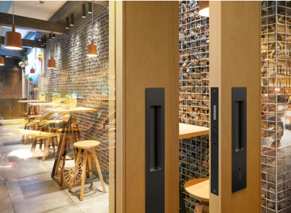 Mardeco 8102 M Series Flush Pull ( Long Plate 255mm ) No Key Hole Available In 7 Colours : Black , Bronze ,Brushed Nickel ,Brushed Satin Chrome ,Polished Chrome ,Satin Brass ,Satin Chrome