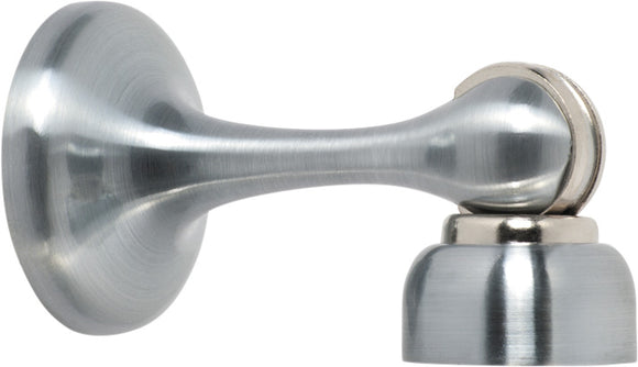 Door Stop Magnetic Satin Chrome D44xP93mm