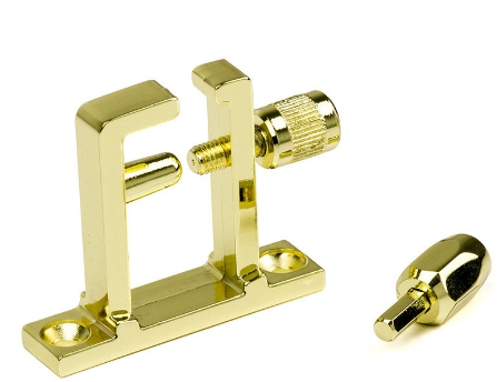 Jaeco Security Locking G.L.P Only For 180 Casement Stay In 4 Colors : Brass ,Chrome ,Satin Chrome ,Satin Nickel