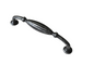 ELITE FLORENTINE PULL HANDLE HOLE CENTRE 128MM ( HEIGHT 35MM x LENGTH 145MM x WIDTH 21MM ) AVAILABLE IN 4 COLOURS : SATIN BLACK ,ANTIQUE BRONZE ,BLACK IRON ,ANTIQUE PEWTER