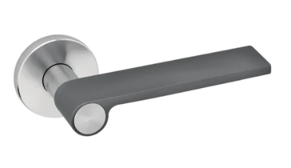 JNF 'Outline' Lever Handle On Standard Rose With & With out Standard Rose Finish Dark Grey