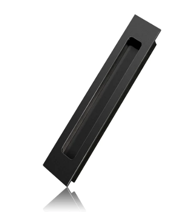 Mardeco 1145 Flush Pull CC Size 224mm x Overall Size 252mm x Depth 13mm - Available In 4 Colours  : Black ,Brushed Nickel ,Brushed Satin Chrome ,Satin Chrome