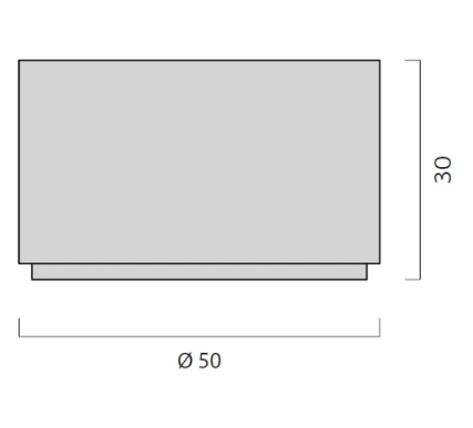 JNF Door Stopper Loft 50mm Floor Mount Available In Colours : Stainless Steel ,Titanium Black ,Titanium Gold