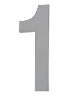 MILES NELSON DOOR NUMBER 100MM x 2MM BLACK OR STAINLESS STEEL STICK ON 2MM, NUMBERS  1-9