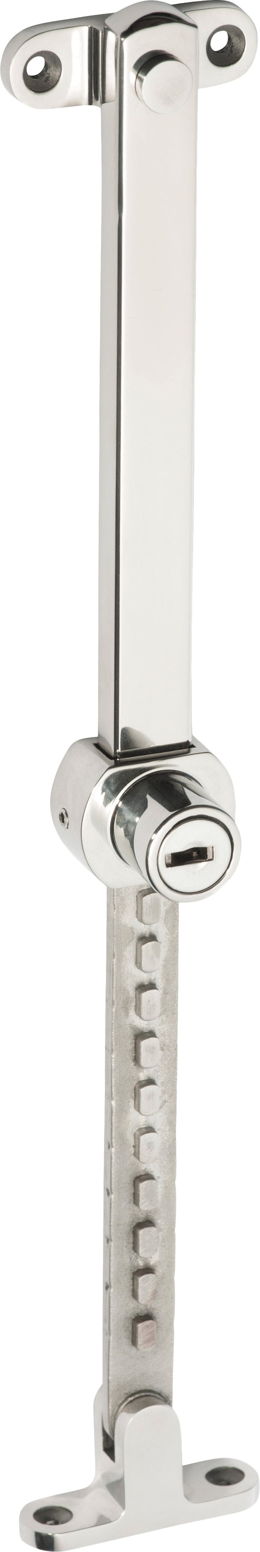 Casement Stay Stainless Steel Telescopic Locking Polished Stainless Steel L200-295mm